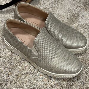 Soul by Naturalizer Silver Slip Ons